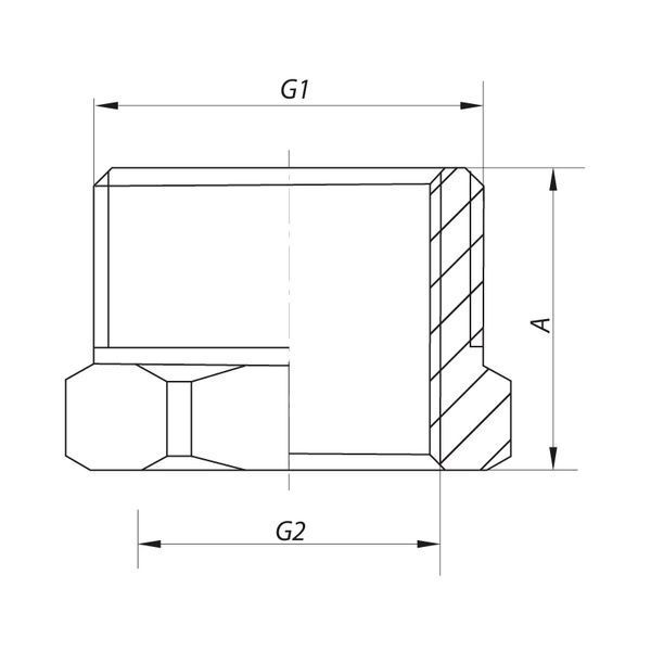 Футорка 3/8 "х1/2" Koer KF.F0406 (KF0081) KF0081 фото