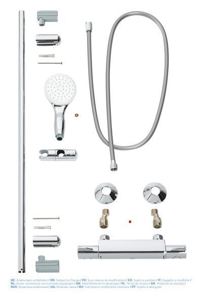 Термостат для душу із душовим гарнітуром Grohe Grohtherm 800 (34566001) 34566001 фото