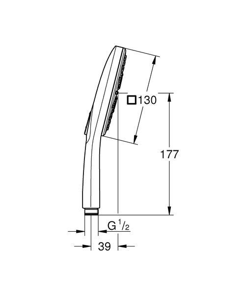 Ручний душ, 3 режими струменя Grohe Rainshower SmartActive (26550000) 26550000 фото