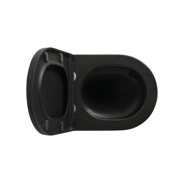 Унітаз підвісний Mixxus Premium BEVEL-0304-T1 BLACK 480x360x360mm сист. змиву TORNADO 1.0 (MP6677) MP6677 фото