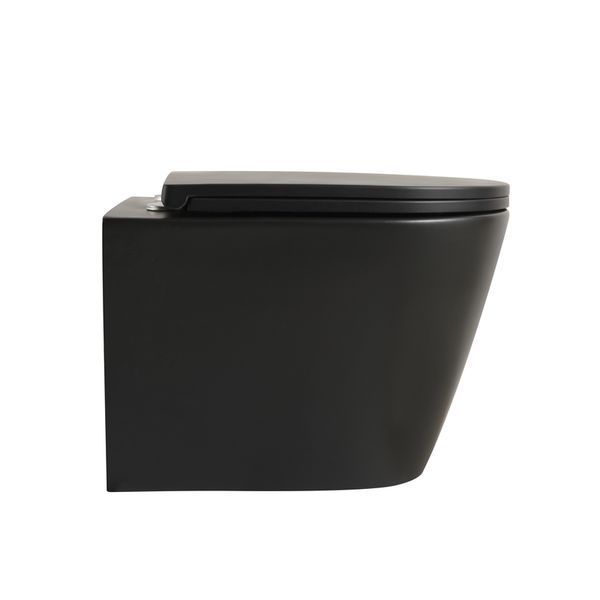 Унітаз підвісний Mixxus Premium BEVEL-0304-T1 BLACK 480x360x360mm сист. змиву TORNADO 1.0 (MP6677) MP6677 фото