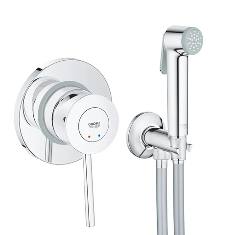 Набір 2 в 1 для туалету Grohe BauClassic (к-кт гіг.душа, змішувач прих.монтажу) (UA2904800S) UA2904800S фото