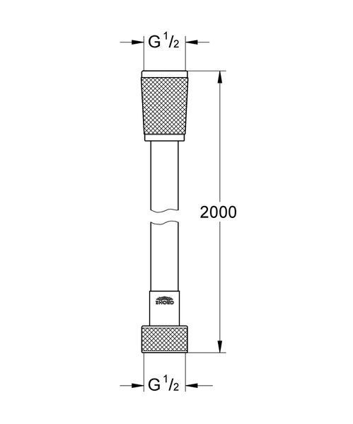 Душовий шланг 2000 Grohe Silverflex (27137000) 27137000 фото