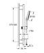 Душовий гарнітур зі штангою, 3 режими струменю Grohe Rainshower SmartActive (26591000) 26591000 фото 3