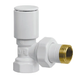 Кран для сушарки рушників кутовий Koer KR.531-2.White - 1/2" (KR4713) KR4713 фото 1