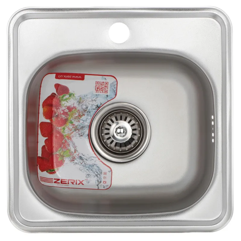 Мийка кухонна Zerix Z3838-06-160E (Satin) (ZM0555) ZM0555 фото