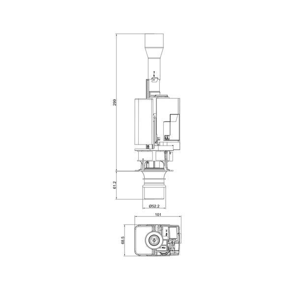 Арматура спускна Koer KT-1201 для інсталяції KT-0407 (KR5645) KR5645 фото