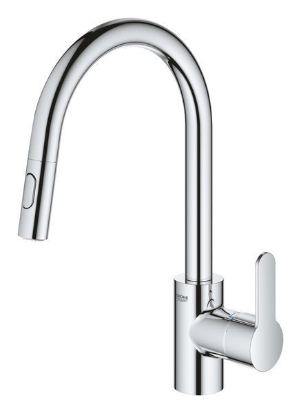 Змішувач для кухні з висувним виливом Grohe Eurostyle Cosmopolitan (31482003) 31482003 фото