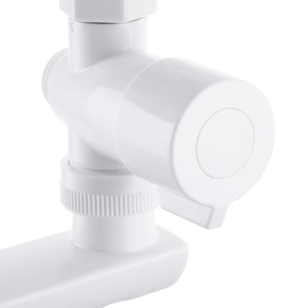 Змішувач для ванни Plamix Mario-006 (W) Білий (без шланга і лійки) (PM0603) PM0603 фото