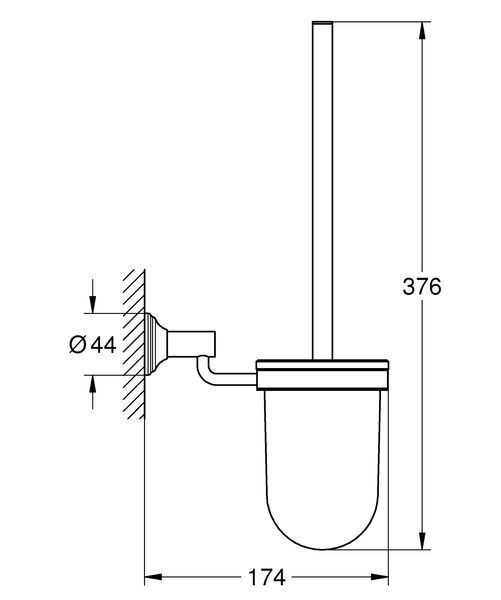 Ершик для унітазу Grohe Essentials Authentic (40658001) 40658001 фото
