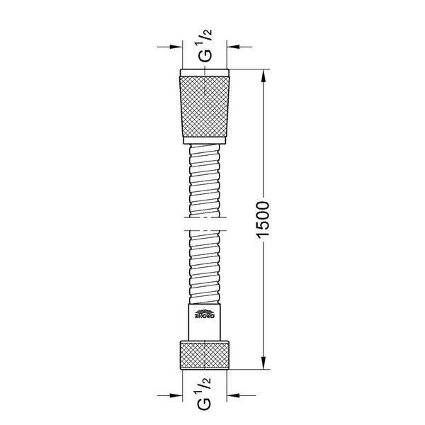 Душовий шланг 150 см Grohe Relexaflex (45973000) 45973000 фото