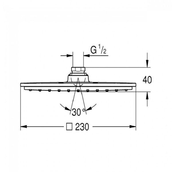 Верхній душ Grohe Rainshower Allure 230 (27479000) 27479000 фото