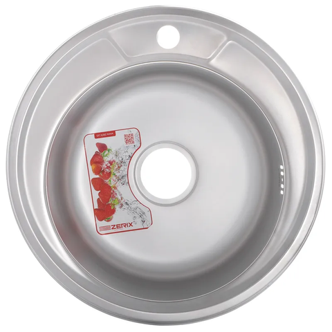 Мийка кухонна Zerix Z490-06-180D (decor) (ZX1583) ZX1583 фото