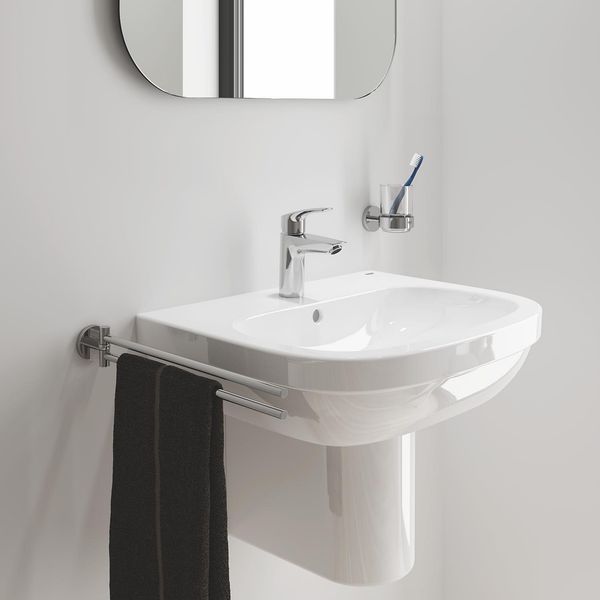 Одноважільний змішувач для раковини S-Size Grohe Eurosmart New з натискним донним клапаном (2392200 23922003 фото