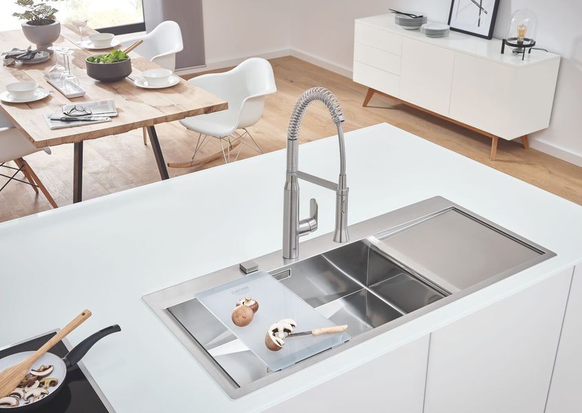 Мийка кухонна Grohe EX Sink K1000 (подвійне крило зліва) (31581SD0) 31581SD0 фото