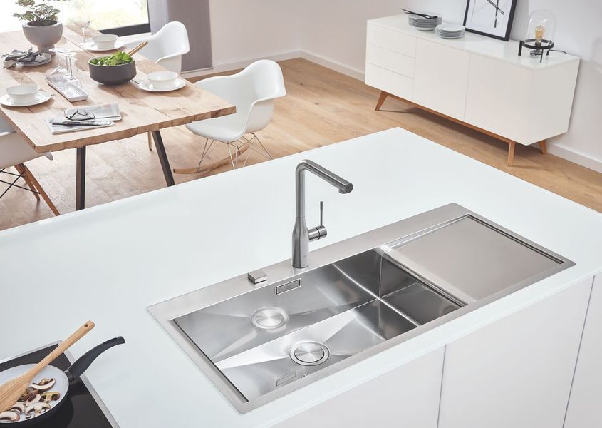 Мийка кухонна Grohe EX Sink K1000 (подвійне крило зліва) (31581SD0) 31581SD0 фото