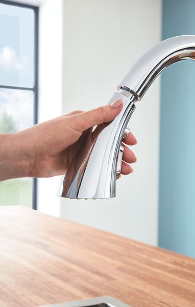 Змішувач для кухні з висувним виливом Grohe Zedra (32294002) 32294002 фото