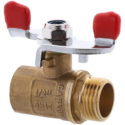 Кран кульовий СК 1/2" ГШБ Б/Н ART.607 (WP0045) WP0045 фото