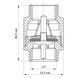 Клапан зворотний Koer (нікельований) 1/2" (Koer KR.172.N) (KR2780) KR2780 фото 2