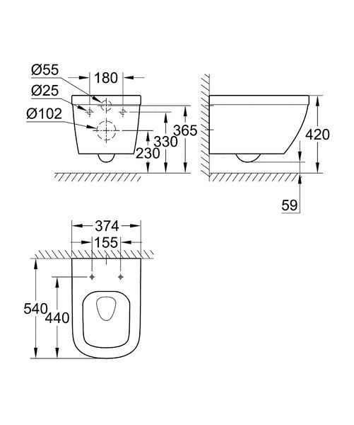 Підвісний унітаз Grohe Euro Ceramic (39328000) 39328000 фото