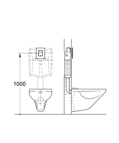 Панель змиву Grohe Skate Cosmopolitan для унітазу (38732KF0) 38732KF0 фото