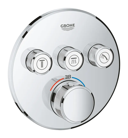 Термостат прихованого монтажу на 3 споживача Grohe Grohtherm SmartControl (29121000) 29121000 фото