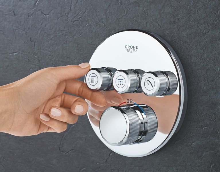 Термостат прихованого монтажу на 3 споживача Grohe Grohtherm SmartControl (29121000) 29121000 фото