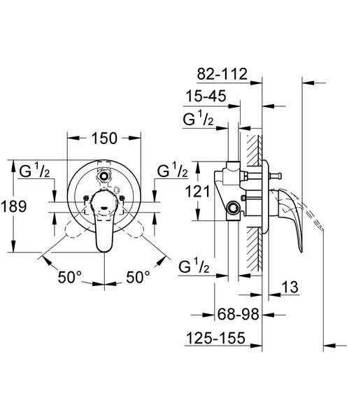 Змішувач для ванни Grohe Euroeco New (32747000) 32747000 фото