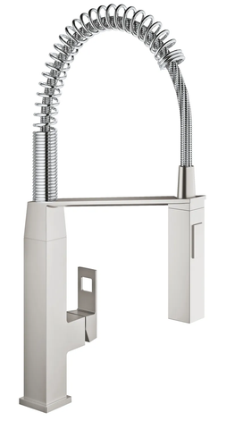 Змішувач для кухні з гнучким виливом Grohe Eurocube (31395DC0) 31395DC0 фото