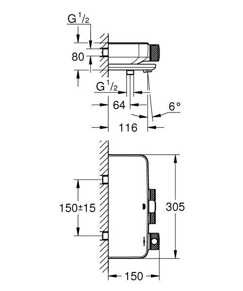 Термостат для ванни Grohe Grohtherm SmartControl (34718000) 34718000 фото