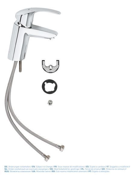 Змішувач для раковини S-розміру Grohe Eurosmart (32467002) 32467002 фото
