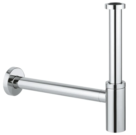Сифон для раковини GROHE 28912000 без випуску (під донний клапан) без ревізії (Колір хром) 1 1/4'' 28912000 фото