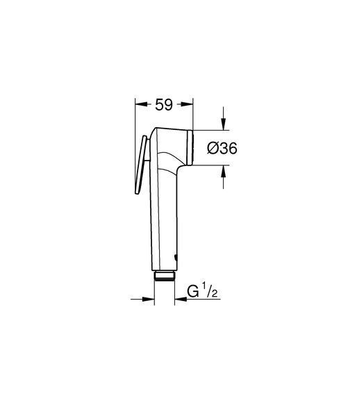 Лійка для гігієнічного душу Grohe Tempesta-F Trigger Spray (27512001) 27512001 фото