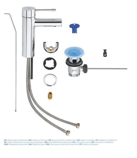 Змішувач для раковини S-розміру Grohe Essence New (32898001) 32898001 фото
