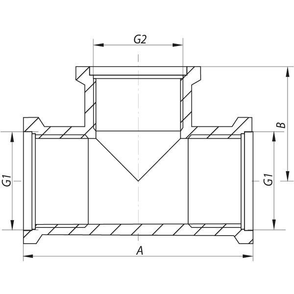 Трійник редукційний 1"х1/2"х1 "ВВВ Koer KF.T100610F (KF0064) KF0064 фото