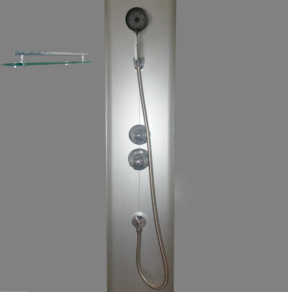 Бокс душовий без гідромасажу Mixxus STRONG SB01-90x90x215-FB SATIN з високим піддоном (MI6884) MI6884 фото