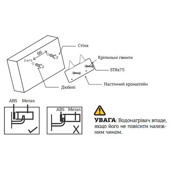 Бойлер "Під мийку" Mixxus EWH-0606 Small Under накопич. 6 л, мокр.тен 1,5 kW (WH0006) WH0006 фото