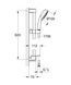Душовий гарнітур зі штангою, 3 режими струменю Grohe New Tempesta Cosmopolitan (27929002) 27929002 фото 5
