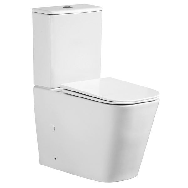 Чаша унітазу-компакту Mixxus Quadro-0404-T1 Bowl 660х360х820 Tornado 1.0 без сидіння (MI8342) MI8342 фото