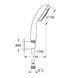 Душовий набір з тримачем, 3 режими струменя Grohe New Tempesta Classic (27849001) 27849001 фото 5