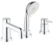 Змішувач на борт ванни на 3 отвори Grohe BauClassic (2511800A) 2511800A фото 1