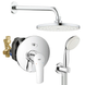 Душова система прихованого монтажу зі змішувачем Grohe Eurosmart New (UA25183004) UA25183004 фото 1