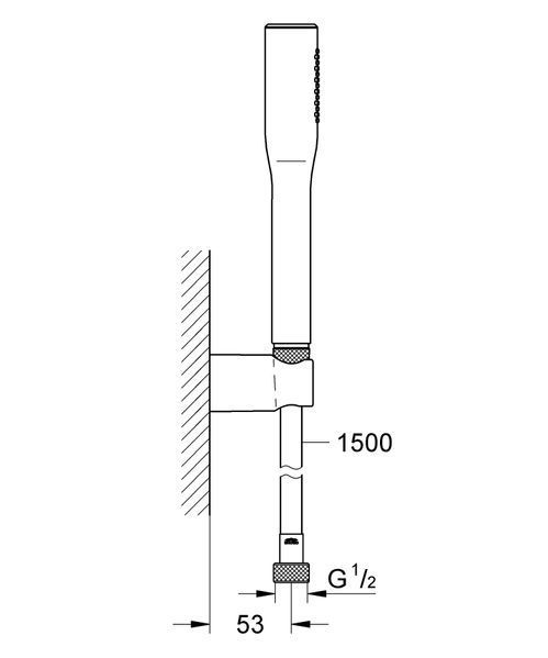 Душовий набір з тримачем, 1 режим струменя Grohe Euphoria Cosmopolitan (27369000) 27369000 фото