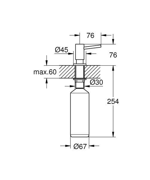 Дозатор для миючого засобу Grohe (40535000) 40535000 фото