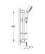 Душовий гарнітур зі штангою, 4 режими струменю Grohe New Tempesta Rustic (26086001) 26086001 фото 2