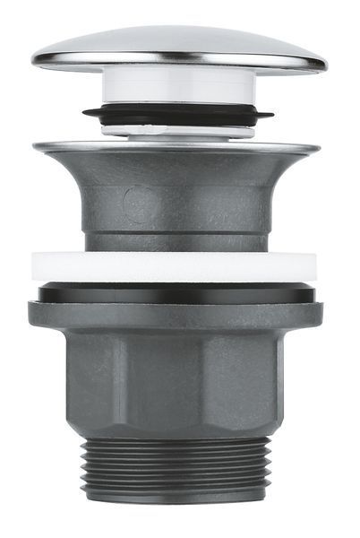 Донний клапан для раковини універсальний (з/без переливу) GROHE 40824000 автоматичний (СLICK-СLACK) 40824000 фото
