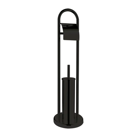 Йоржик для унітазу чорний Zerix Kit ME04 Black (ZX4644) ZX4644 фото