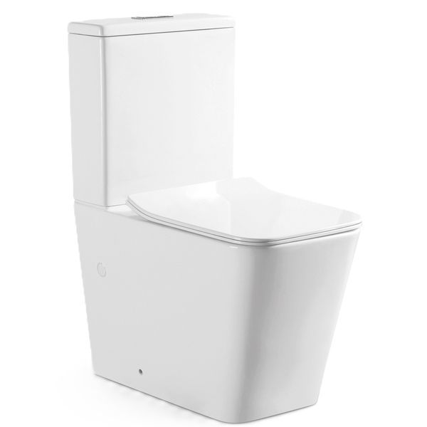 Чаша унітазу-компакту Mixxus Quadro-0403-R Bowl 640х360х835 Rimless без сидіння (MI8341) MI8341 фото