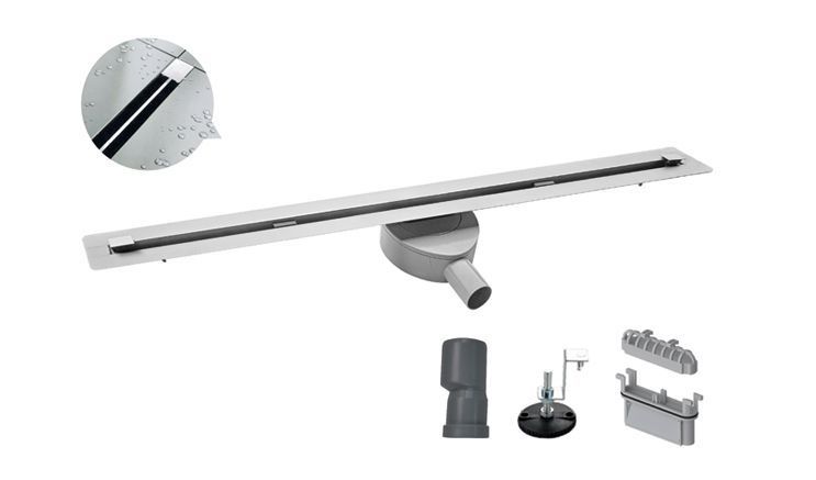 Душовий трап "Тонкий" Koer FD07-20x800-Slender з нержавіючої сталі SUS304 (KR5137) KR5137 фото