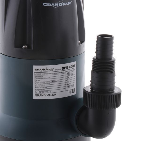 Дренажний насос для брудної води Grandfar GPE400F (GF1087) GF1087 фото